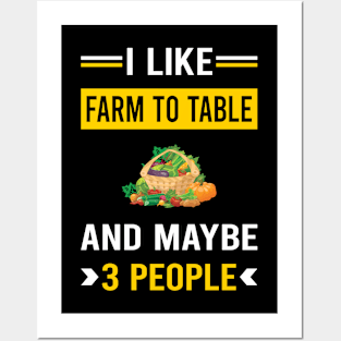 3 People Farm To Table Posters and Art